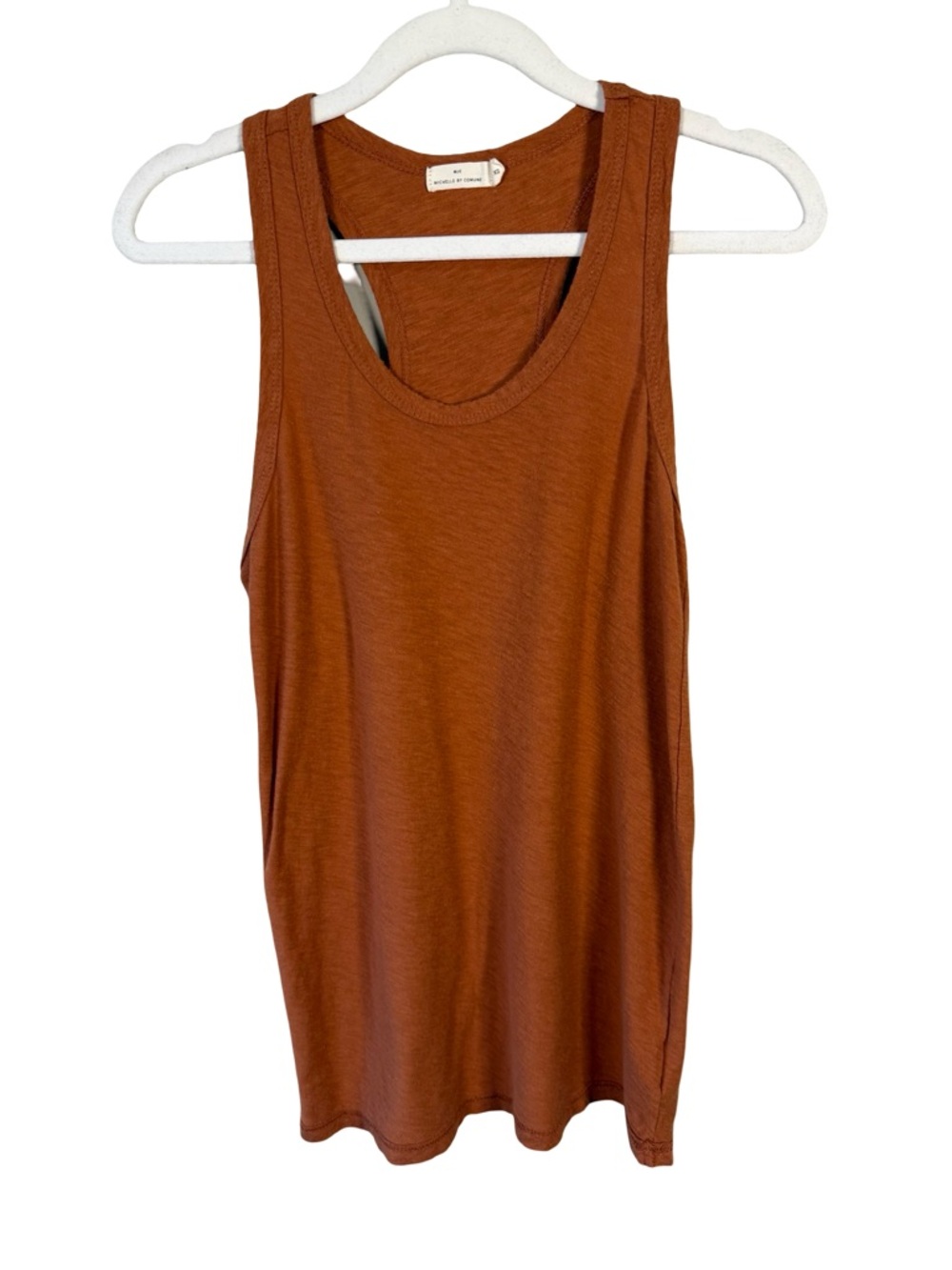 Michelle by Comune Rust Tank Top - Lightweight Everyday Layer Size XS Minimalist